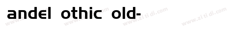 Handel Gothic Bold字体转换